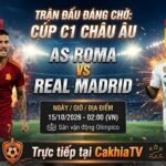 Nhận định Roma vs Real Madrid trong khuôn khổ vòng bảng Cúp C1 châu Âu ngày 15/10/2026 trên sân Olimpico